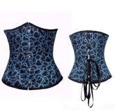 Corselet preto e azul- Cód. GT 0877