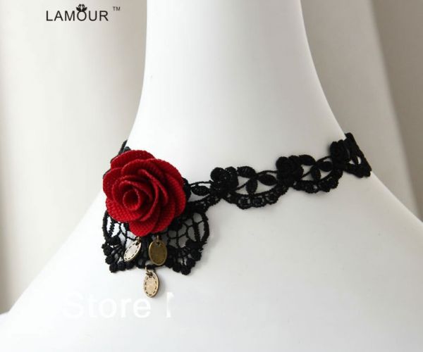 *Gargantilha Gótica ROSE LAMOUR - Cód. YJW 0956