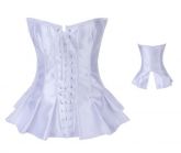 Corselet branco pregueado - Cód. GT2929