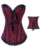 Corselet vermelho rendas - Cód. GT1755