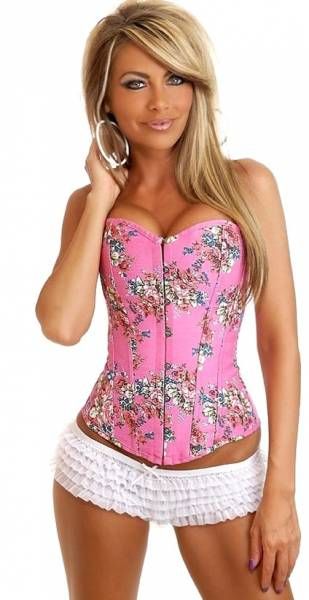 Corselet floral rosa - Cód. SFO 847