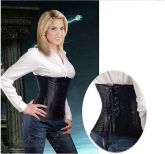 Corselet preto  liso (underbust) - Cód. GT 0871