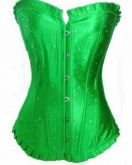 Corselet verde com brilhante - Cód.2034E