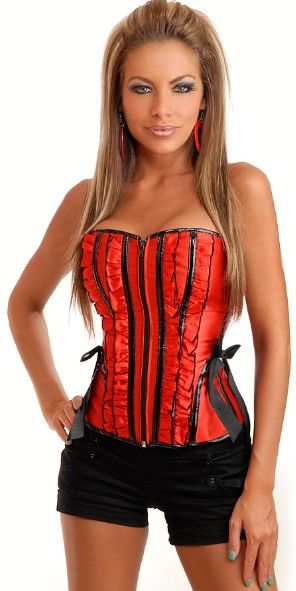 *Corselet vermelho detalhes na frente - Cód.A2671B