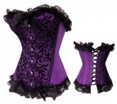 Corselet roxo com preto - Cód.A2327