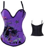 Corselet roxo Estampa CAT - Cód.A2258T