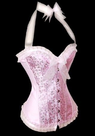 Corselet rosa com detalhes estampados- Cód.A2580