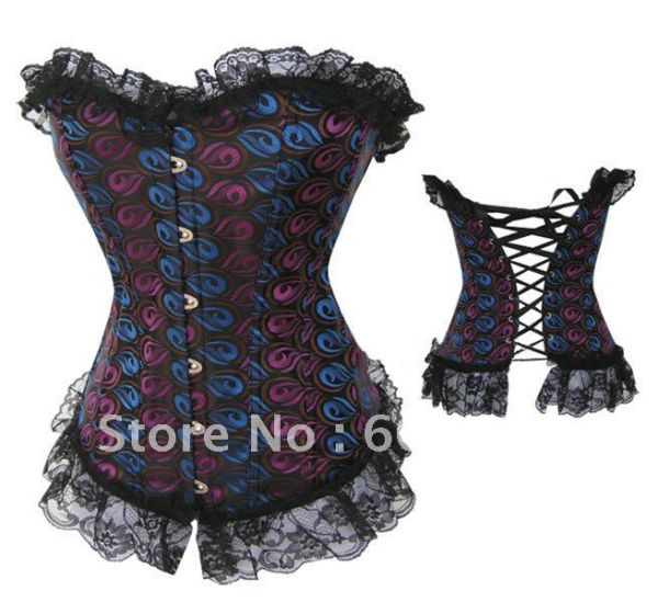 Corselet preto estampado - Cód. GT032