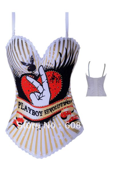 Corselet Branco Payboy Cód. GT 1713