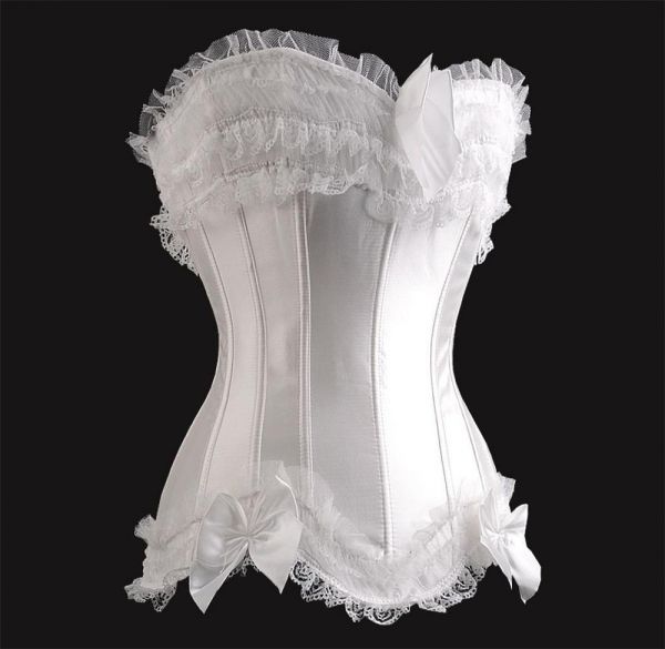 Corselet branco babados - Cód. SFO 1792