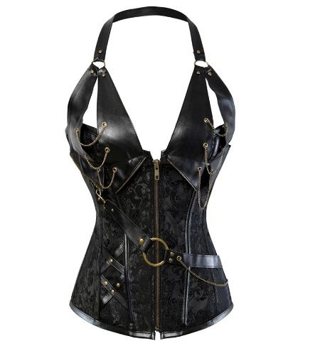 *ESGOTADO! Corselet Medieval com Zíper - Tamanhos P ao 6EG PLUS SIZE!  Cód. TBC 8105