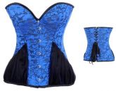 PROMOÇÃO: Corselet azul rendado - Cód. GT zg010