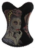 ESGOTADO! Corselet Caveira Mexicana- Silviane Moon - Cód. GT 1701