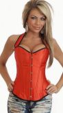 Corselet vermelho frente única - Cód.A2669A