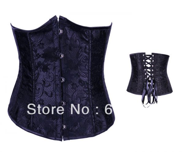 Corselet rendado preto - Cód. GT2689A