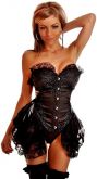 PROMOÇÃO: Corselet preto LUXO - Cód. GT 0835