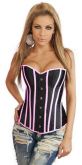 Corselet preto e rosa - Cód.GT3240