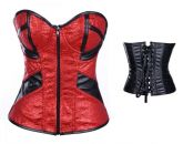 Corselet vermelho Zíper - Cód. GT 2953