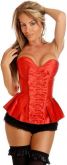 Corselet vermelho pregueado - Cód. GT 3323