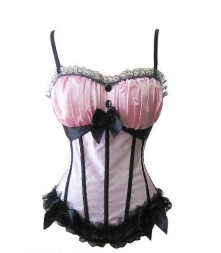 Corselet rosa e preto - Cód. SFO 0899