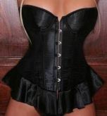 Corselet preto babados - Cód.A2433