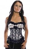 Corselet branco com bolinhas pretas- Cód. GT  0891