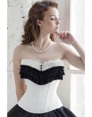 Corselet branco com babados - Cód. GT3327