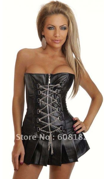 Corselet couro sintético - Cód.GTzg014