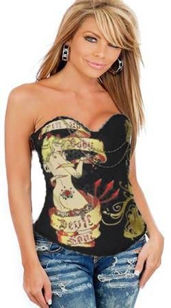 Corselet estilo tattoo- Cód. GT 1717