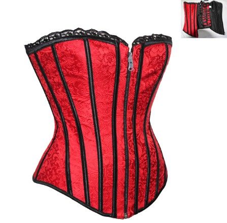 *Corselet Vermelho com zíper - Cód.A2555